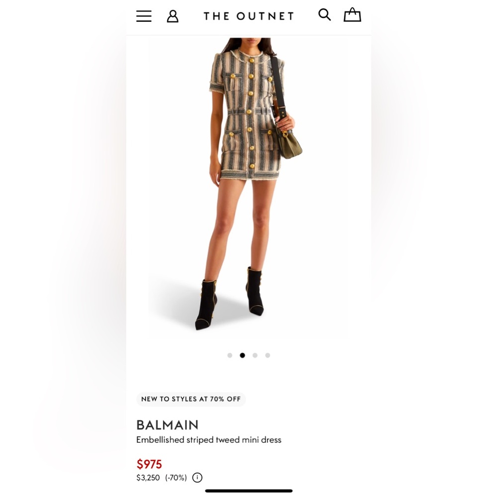 Balmain Tweed Mini Dress